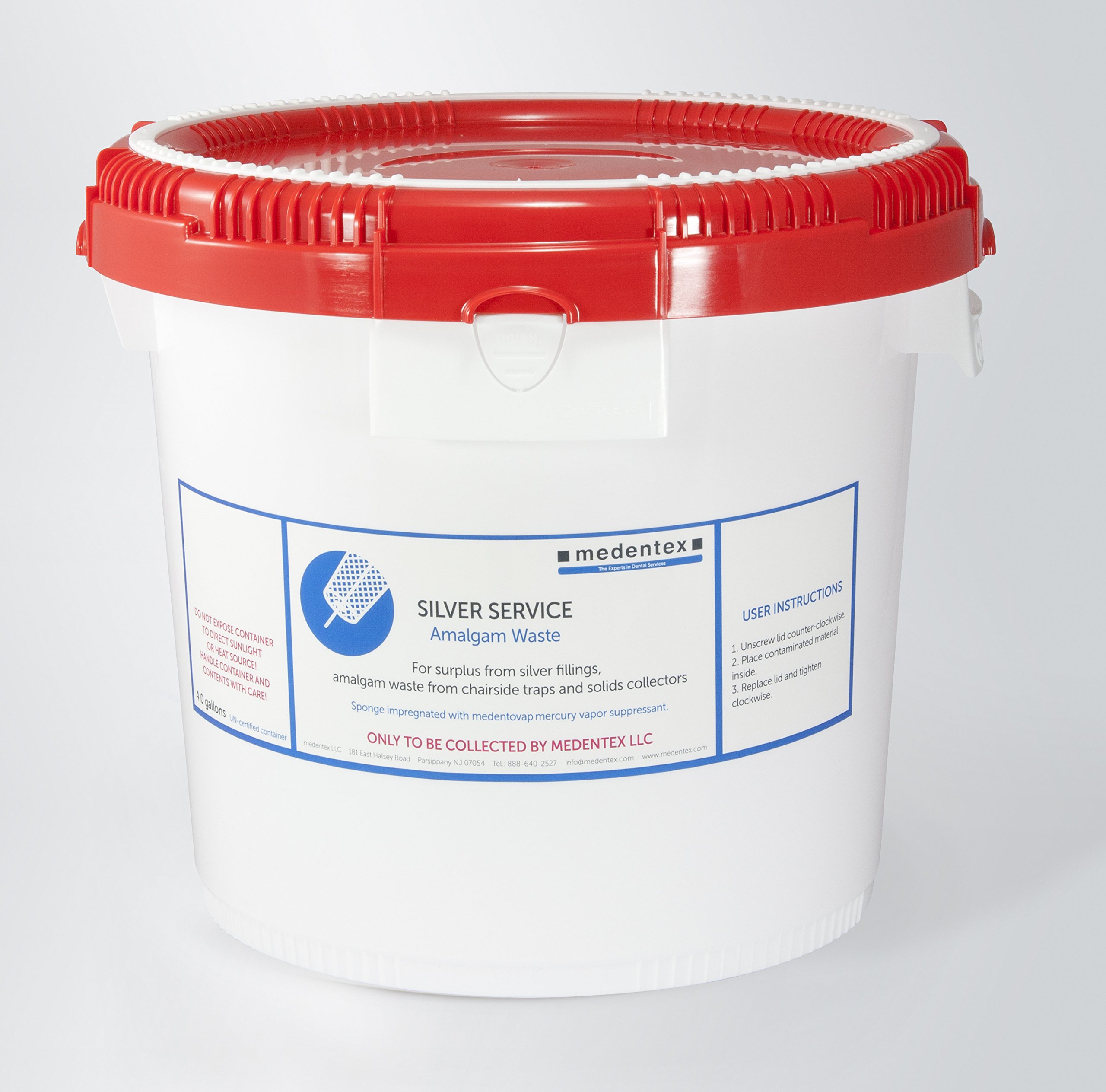 Buy Medentex 4 Gallon Dental Amalgam Waste Mail Back Container With ...